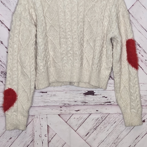 Sugar Moon 3D Hearts Cream Knit Cardigan - Picture 6 of 6